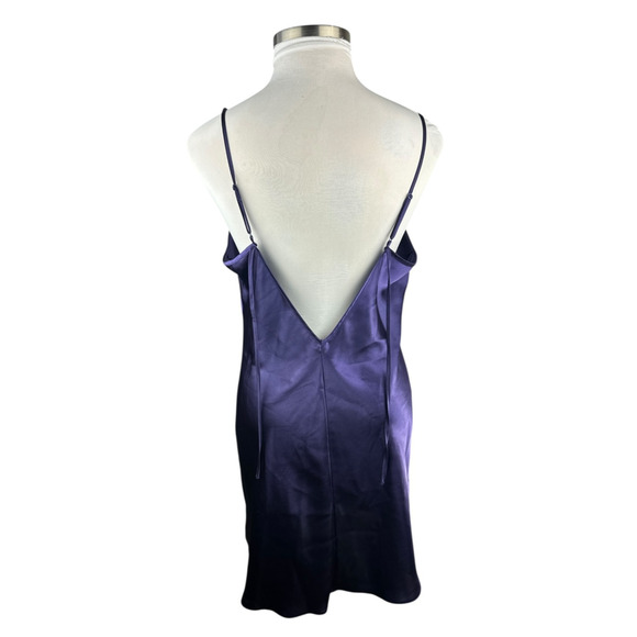 Cacique Satin Sleep Slip Dress Lingerie Chemise Purple Nighty Plus Size 18/20 - Picture 7 of 16